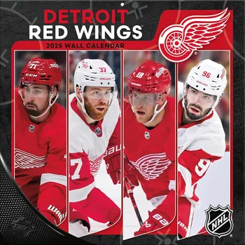 Kalendář JF Turner Kalendář Detroit Red Wings NHL 2025 Wall Calendar