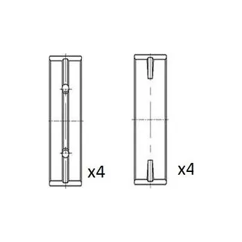 Motor automobilu Hlavní ložiska klikového hřídele FAI AutoParts BM1015-STD