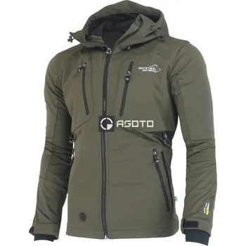 Pánská softshellová bunda ARRAK SWEDEN Akka hnědá pánská funkční outdoor/hunting bunda 3XL