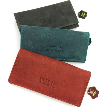 Módní doplněk Wild Dámská kožená peněženka WILD WTO-3, různé barvy Barva: Červená