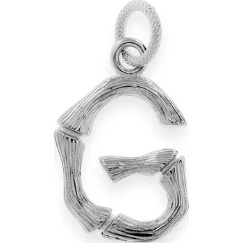 Souprava šperků MPM Ocelový unisex nerezový přívěsek "G" 70213 - stříbrné barvy