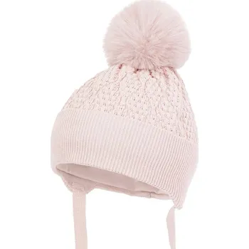 Čepice JAMIKS dívčí zimní čepice Ferre bambus II pudrově růžová vel. 46 cm
