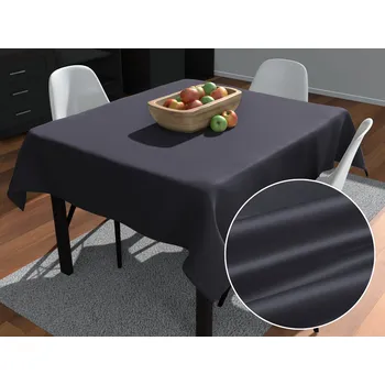 ubrus Saténový čtvercový ubrus polyesterový Satén LUX-056 Antracitově šedý 40x40 cm