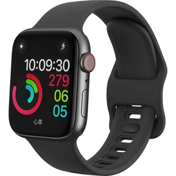 Příslušenství k chytrým hodinkám Tech-Protect Náhradní gumový řemínek pro Apple Watch (38/40mm), černý