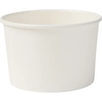 Jednorázové nádobí Gastro obaly EKO kelímek papírový zmrzlinový bílý 140ml (min. počet 1000ks)