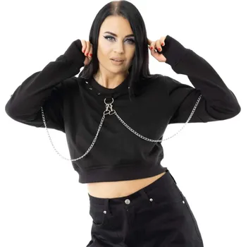 Dámská mikina mikina bez kapuce dámské - KAIA - HEARTLESS - POI1423 - XXL