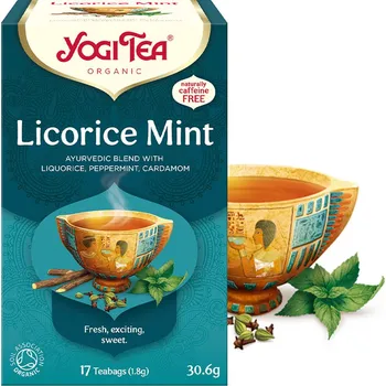 Čaj Yogi Tea | Licorice Mint - Počet čajových sáčků: 17