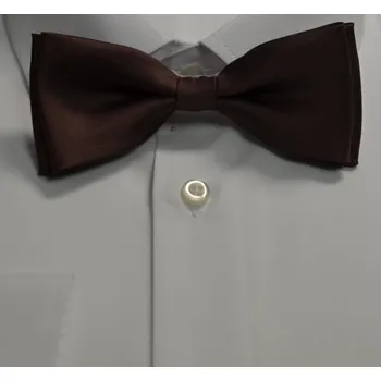 Pánský motýlek M1 - vzor 50 - HNĚDÝ - MATNÝ