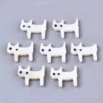 Dětské navlékací korálky Přírodní sladkovodní distanční korálek z perleti 11.5x14.5x3 mm