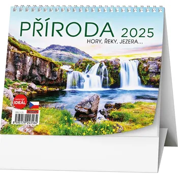Kalendář Baloušek Tisk Stolní kalendář Ideál Příroda, hory, řeky, jezera 2025