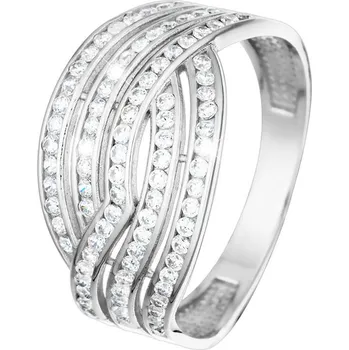 Prsten Bealio BEALIO Stříbrný prsten VLNKY propletené Velikost prstenu: 55 03-11568-2974