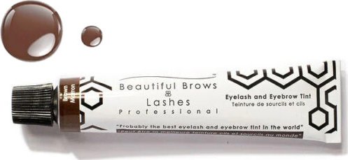 Beautiful Brows Krémová barva na řasy a obočí Tmavě hnědá 20ml