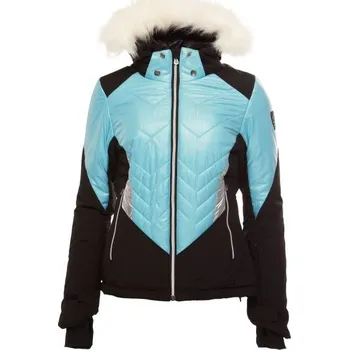 Dámská lyžařská bunda LOAP OKIVONA S Černá, Tyrkysová, Stříbrná