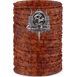 Multifunkční šátek SKULL - Hnědá / ONE SIZE