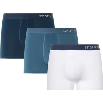 Boxerky LIVERGY® Pánské boxerky, 3 kusy (4/S, tmavě modrá / modrá / bílá)