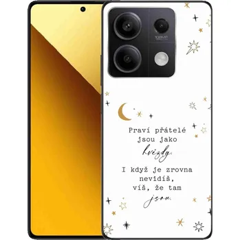 Pouzdro na mobilní telefon Gelový kryt mmCase na Xiaomi Redmi Note 13 5G - citát 6 bílé pozadí