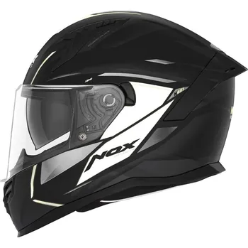 Helma na motorku Helma na motorku NOX N401 XENO bílo-černá matná Velikost: XXL