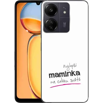 Pouzdro na mobilní telefon Gelový kryt mmCase na Xiaomi Poco C65/Redmi 13C - nejlepší maminka 4 bílé pozadí
