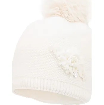 Čepice JAMIKS dívčí zimní čepice Laleshka II smetanová vel. 48 cm