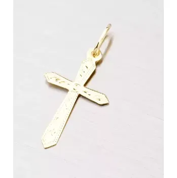 Přívěsek Přívěsek žluté zlato 585 gravírovaný křížek 322-0100