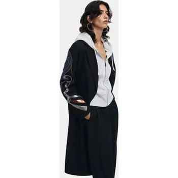 Dámský kabát Desigual Vlněný kabát Cracovia 24WWEWBA Černá Regular Fit XS