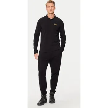 Pánská košile EA7 Emporio Armani Polokošile 8NPF15 PJVQZ 0208 Černá Regular Fit L