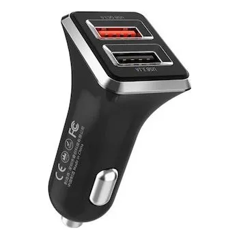 Rychlá nabíječka do auta s kabelem 3v1 WK Design WP-C19 Černá