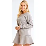 Infinite You Úpletové šaty M330 Šedá Basic Fit L