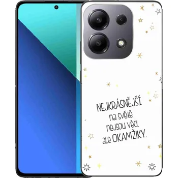 Pouzdro na mobilní telefon Gelový kryt mmCase na Xiaomi Redmi Note 13 - citát 4 bílé pozadí