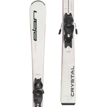 Zimní sport Dámské sjezdové lyže Elan CRYSTAL WHITE LS + EL9.0 GW 152 Bílá, Černá