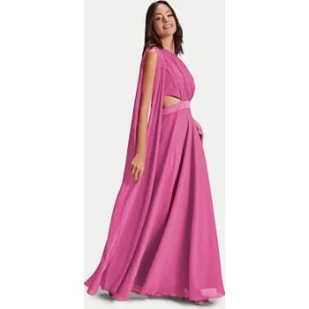 Dámské šaty Swing Večerní šaty 5AG22400 Růžová Regular Fit 32