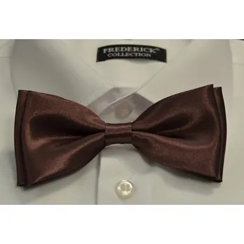 Motýlek Pánský motýlek M1 - vzor 50 - HNĚDÝ - LESKLÝ