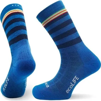 Pánské ponožky Outdoorové ponožky TEKO ECOLIFE PRISM 3.0 XL Modrá, Mix