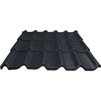 plechová krytina Profilovaná střešní krytina PRECIT plechová Big Stone grafitová šedá 1,11x1,17 m
