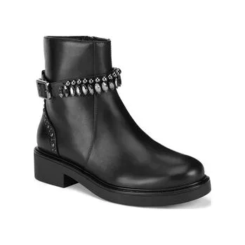 Dámské kozačky Eva Minge Polokozačky WGA3305-1Z Černá 38