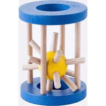 Dřevěná hračka Ježek v kleci menší