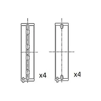 Kliková hřídel Hlavní ložiska klikového hřídele FAI AutoParts BM1017-STD