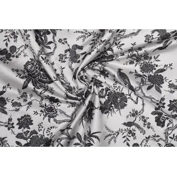 Brokát Japonsko, černo-stříbrný, II.jakost, sartor.cz