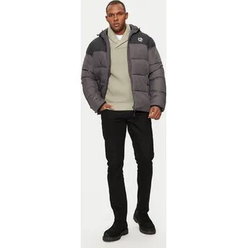 INDICODE Vatovaná bunda Alanin 15-802 Šedá Regular Fit XL