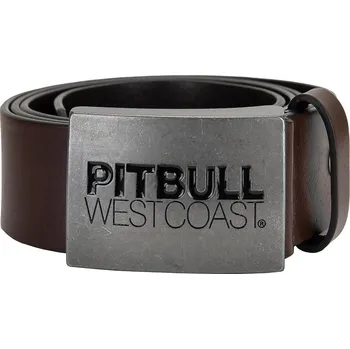 Opasek PitBull West Coast- kožený opasek TNT hnědý - délka 95cm