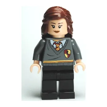 Hračka LEGO® minifigurka Harry Potter -Hermione Granger - Gryffindor Stripe and Shield Torso, Black Legs