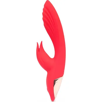 Vibrátor Duální vibrátor - Tulipos červená