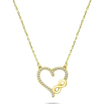 Náramek Brilio Silver NCL52Y pozlacený se zirkony (Ag 925/1000, 3 g)