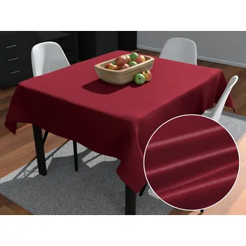 ubrus Saténový čtvercový ubrus polyesterový Satén LUX-055 Vínově červený 40x40 cm
