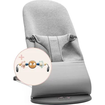 Hra na zahradu BABYBJÖRN lehátko Bouncer Bliss Light Grey/3D Jersey + hrazda Očička Googly Eyes Pastels