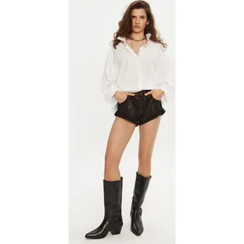 Dámské kraťasy One Teaspoon Džínové šortky 26534 Hnědá Slim Fit 26