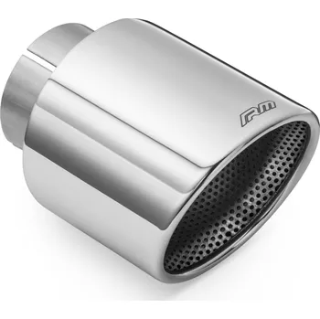 Koncovka výfuku RM Motors leštěná nerezová koncovka KSZP/DP 89 mm, přívod 50 mm