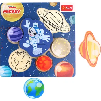 Puzzle Trefl Dřevěné puzzle pro nejmenší (Vesmír - Mickey Mouse)