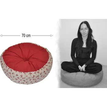 Axin Trading s.r.o. Polštář sedací průměr 70 cm - růžičky