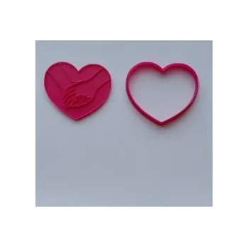 Vykrajovátko Vykrajovátko SRDCE - spojené ruce - sada 2 kusy